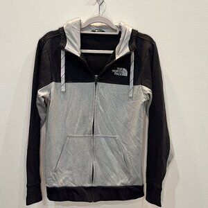 The North Face Men's Lightweight Full Zip Hooded Jacket Size S Black and Gray